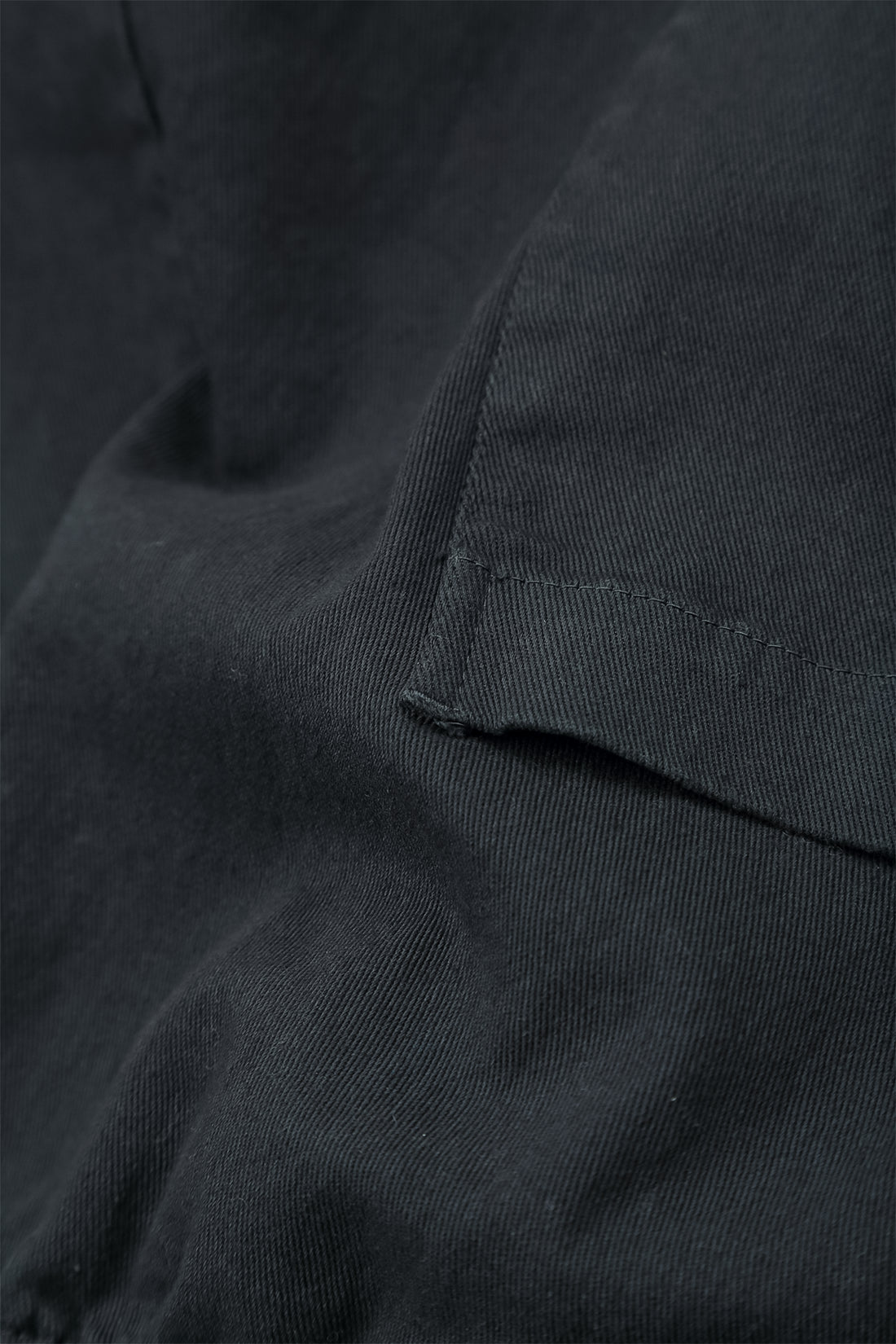 Seamed Slate Denim Cotton Trousers 5