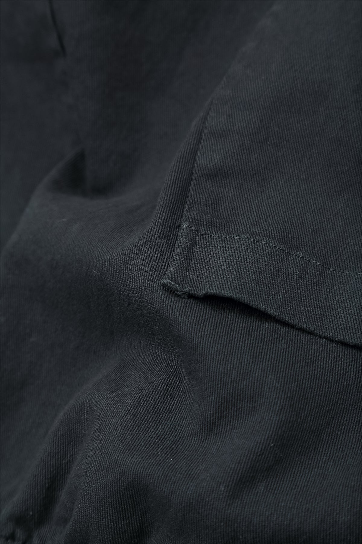 Seamed Slate Denim Cotton Trousers