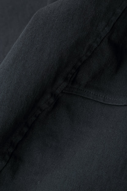 Seamed Slate Denim Cotton Trousers