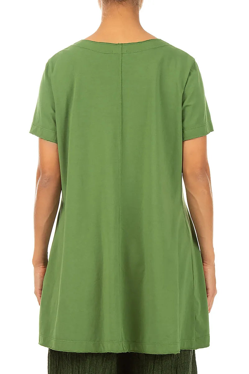 Shamrock Green Cotton Tunic Top 2