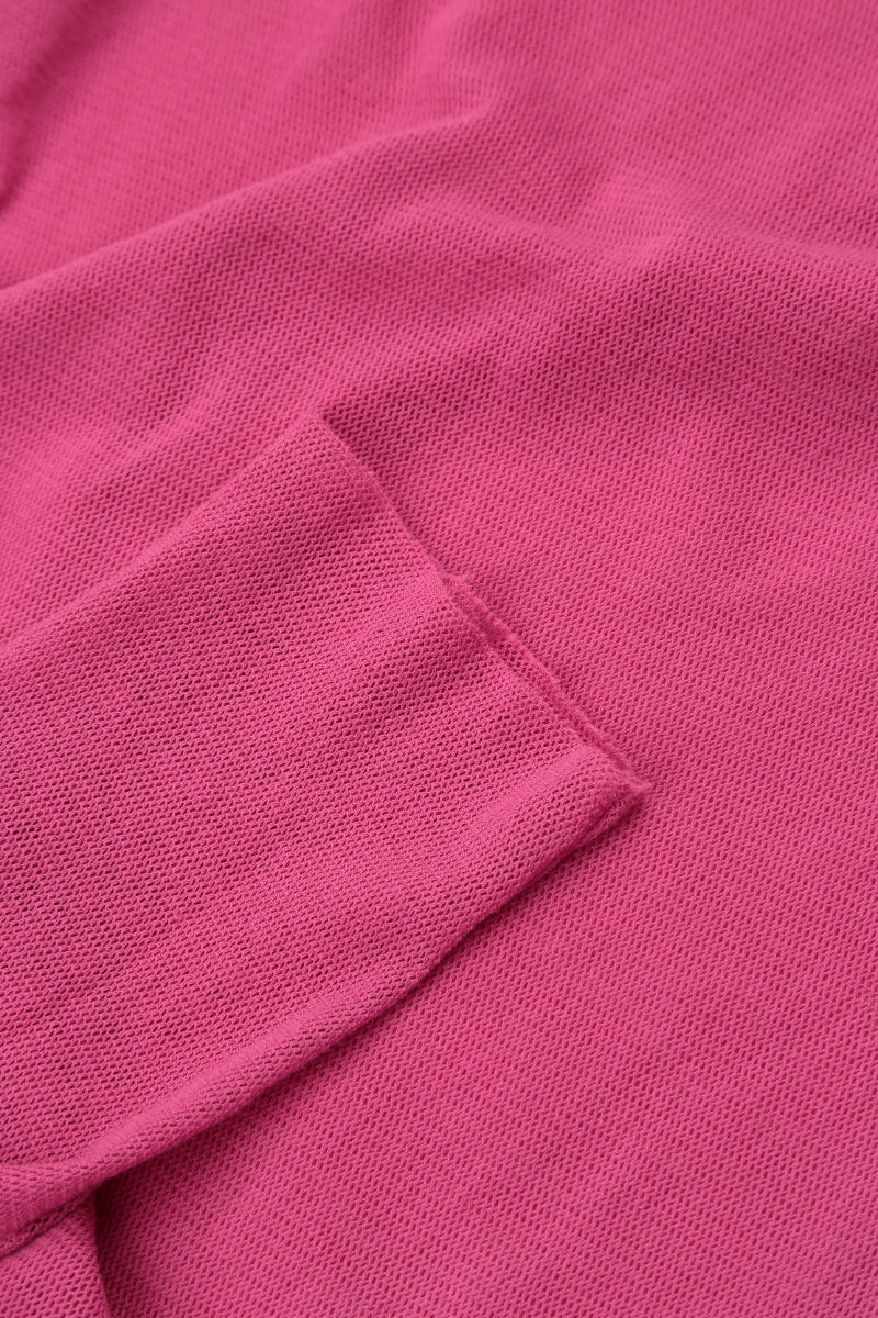 Sheer Fuchsia Mesh Soft Cotton Blouse
