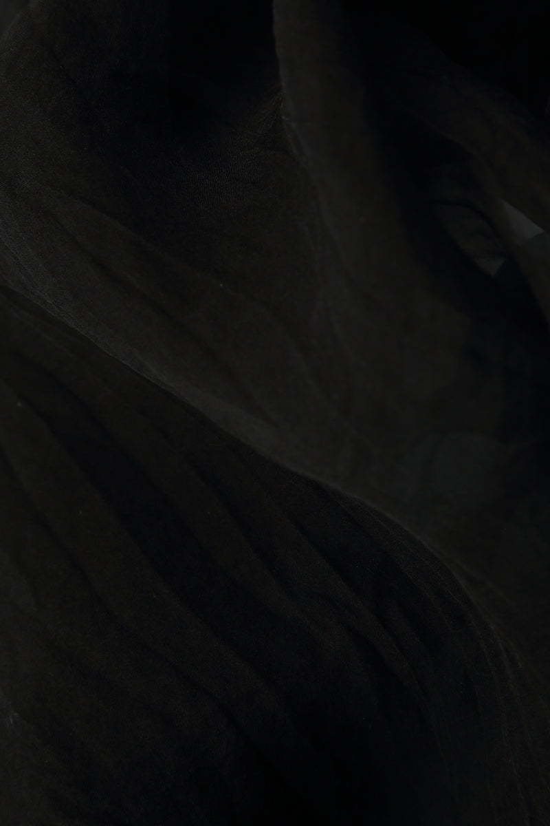Short Black Silk Chiffon Jacket 5