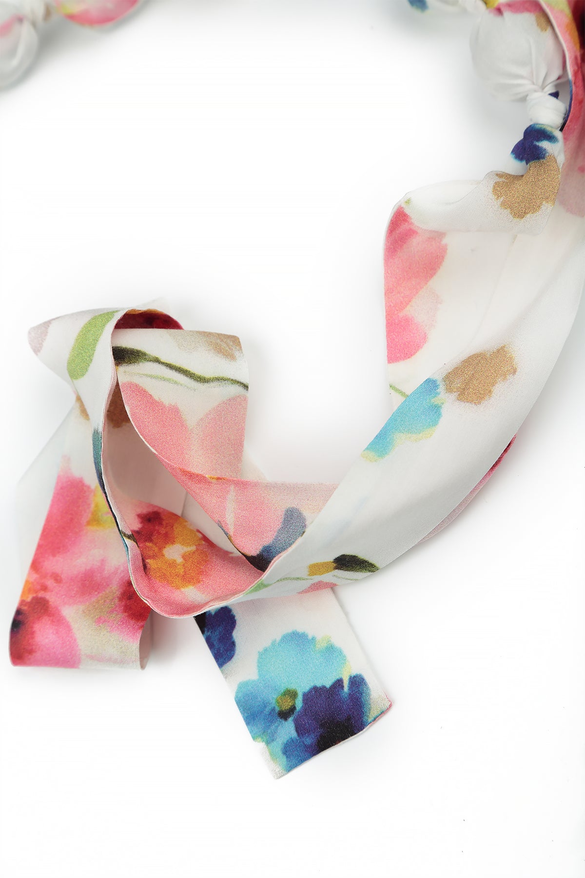 Short Primrose Silk Bamboo Bead Necklace 5