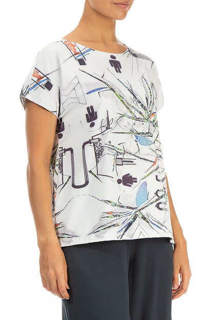 Short Sleeves Urban Jungle Cotton Top 3