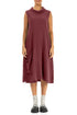 Side Pocket Antique Ruby Textured Linen Dress 1
