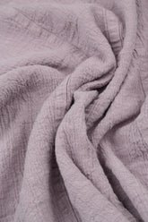 Side Pocket Lilac Textured Linen Dress 5