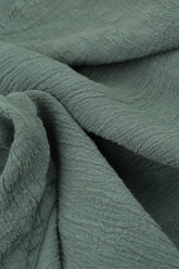 Side Pocket Sage Textured Linen Dress 6