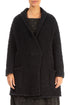 Side Pockets Black Alpaca Wool Cardigan 1
