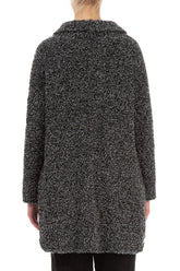 Side Pockets Mélange Grey Alpaca Wool Cardigan 2