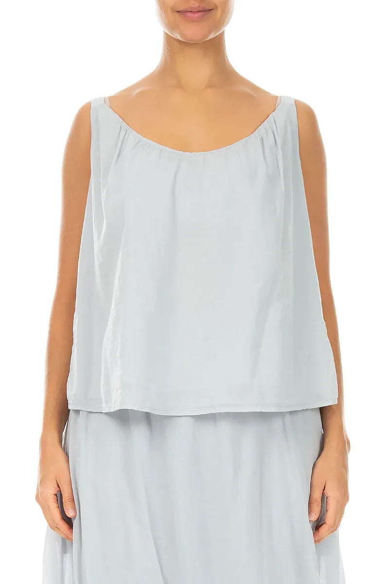 Silver Grey Cotton Camisole Top 1