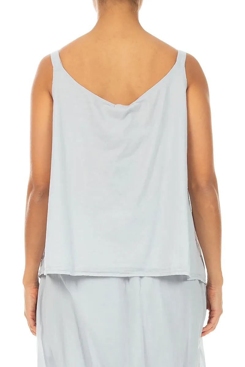 Silver Grey Cotton Camisole Top 2