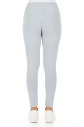 Silver Grey Cotton Leggings 2