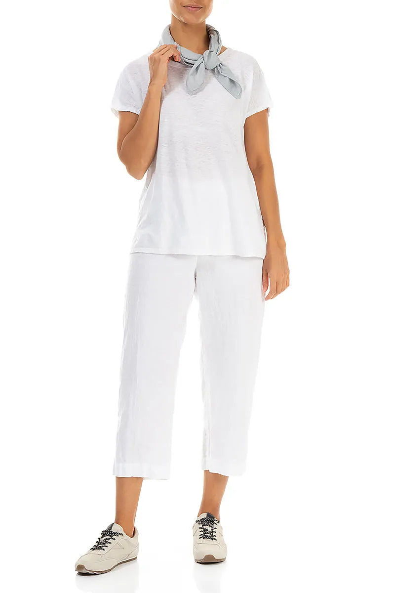 Silver Grey Gauze Linen Square Scarf 2