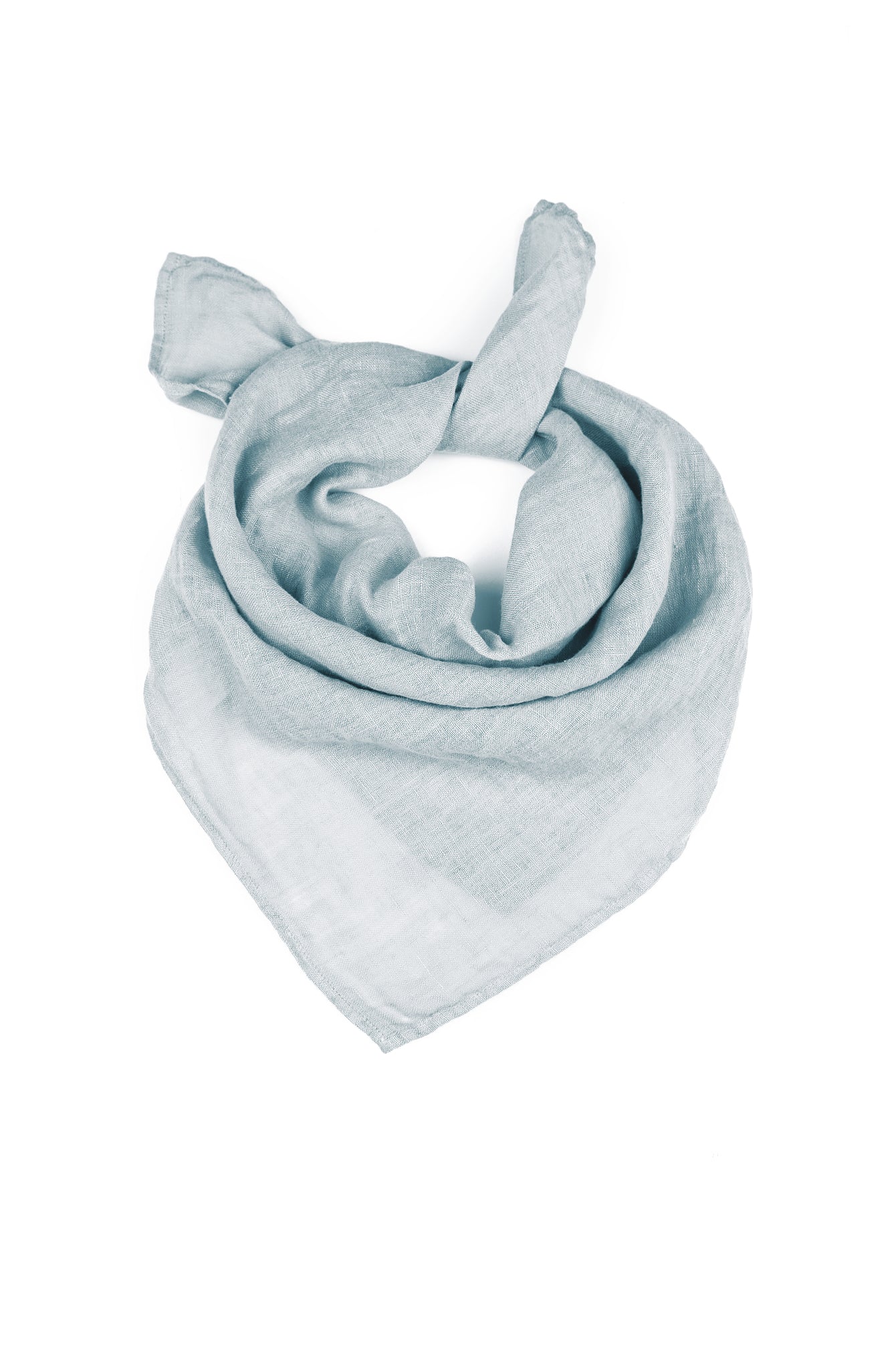 Silver Grey Gauze Linen Scarf 5