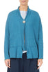 Single Button Denim Linen Cardigan 1
