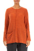 Single Pocket Burnt Orange Wool Sweater 1