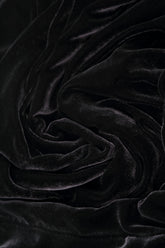 Slate Blue Silk Velvet Bead Necklace 7