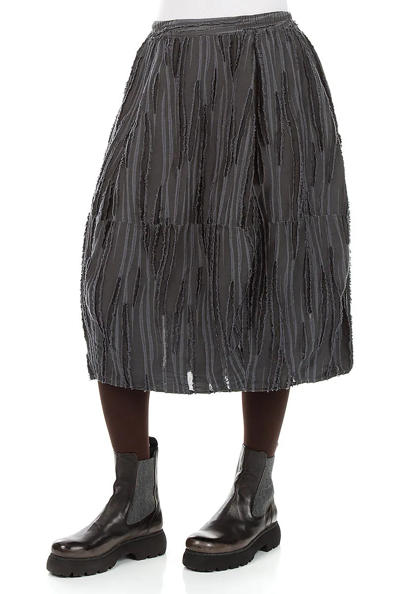 Slate Fray Weave Skirt 4