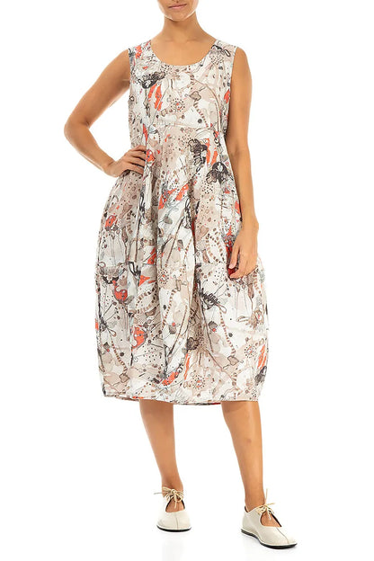 Sleeveless Balloon Savannah Linen Dress 5