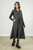 Sleeveless Charcoal Wool Dress 1