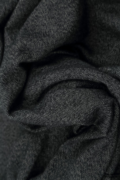 Sleeveless Charcoal Wool Dress 7