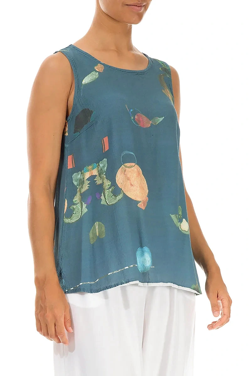 Sleeveless Fairy-Tale Viscose Top 3
