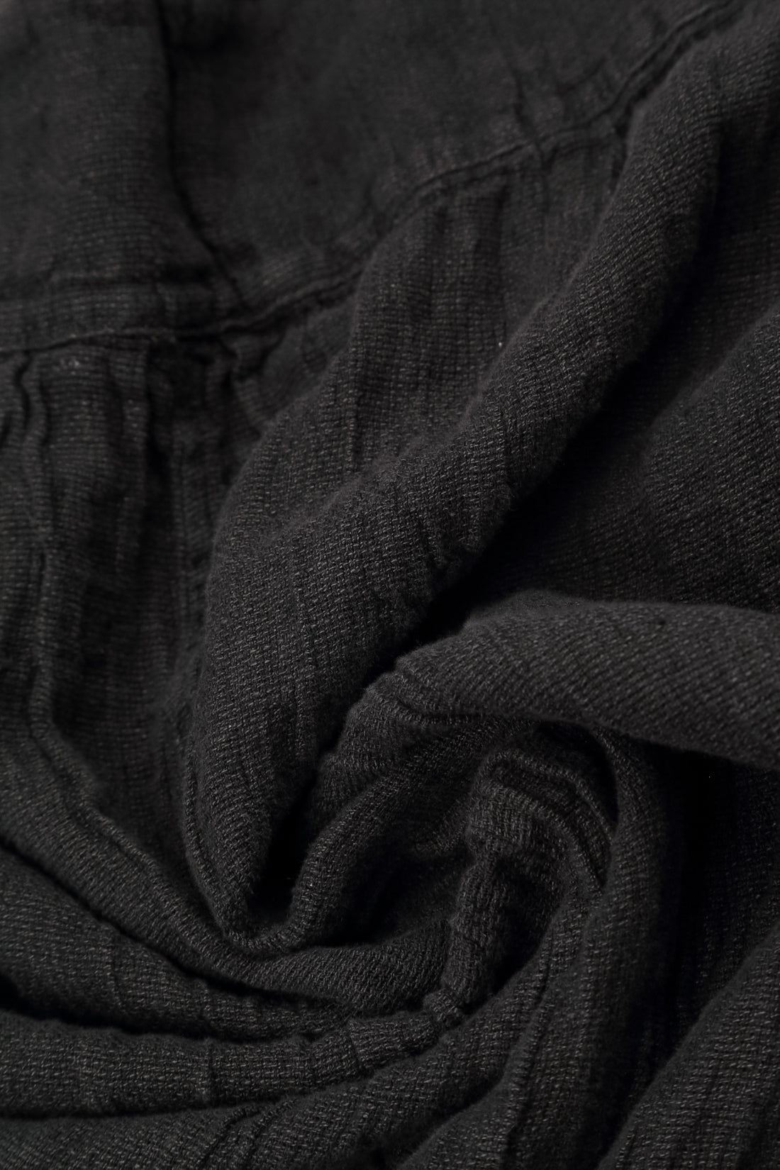 Sleeveless Four Pockets Charcoal Mélange Linen Dress 5