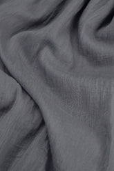 Sleeveless Graphite Silk Cotton Shift Dress 5