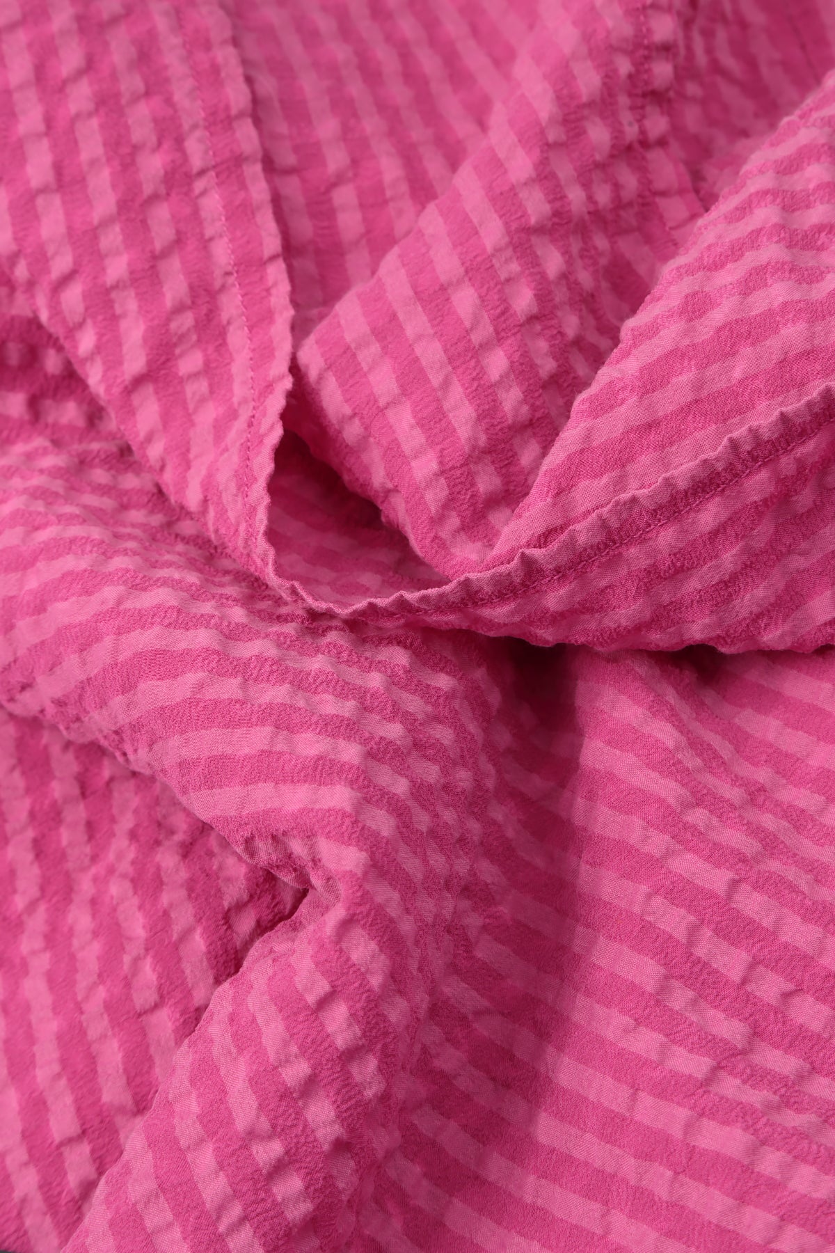 Sleeveless Layered Fuchsia Textured Silk Blouse 5