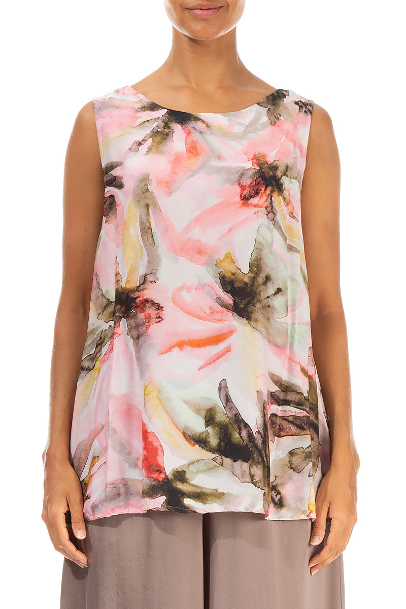 Sleeveless Oasis Silk Bamboo Top 1