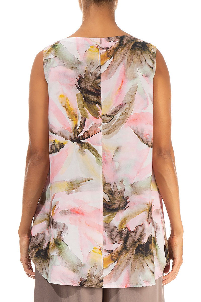 Sleeveless Oasis Silk Bamboo Top 2
