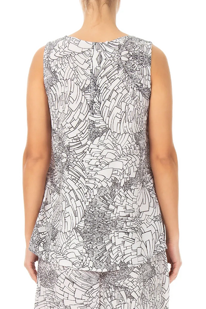 Haut sans manches en viscose Ripple