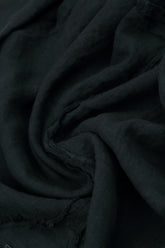 Sleeveless Ruffled Black Linen Top 6