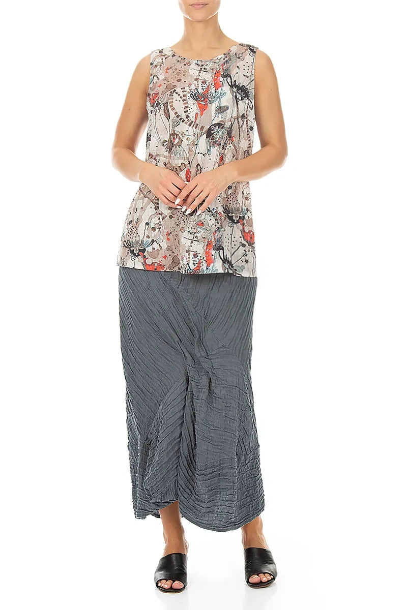 Sleeveless Savannah Silk Bamboo Top