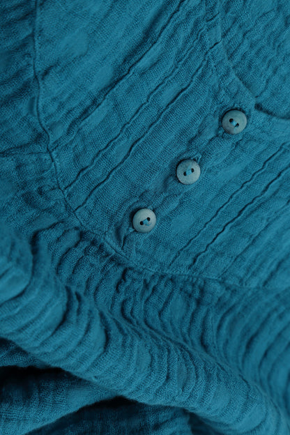 Sleeveless Textured Denim Linen Dress 5