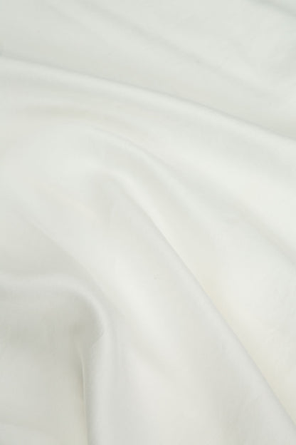 Sleeveless White Silk Bamboo Top 5