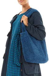 Soft Azure Teddy Cotton Bag 1