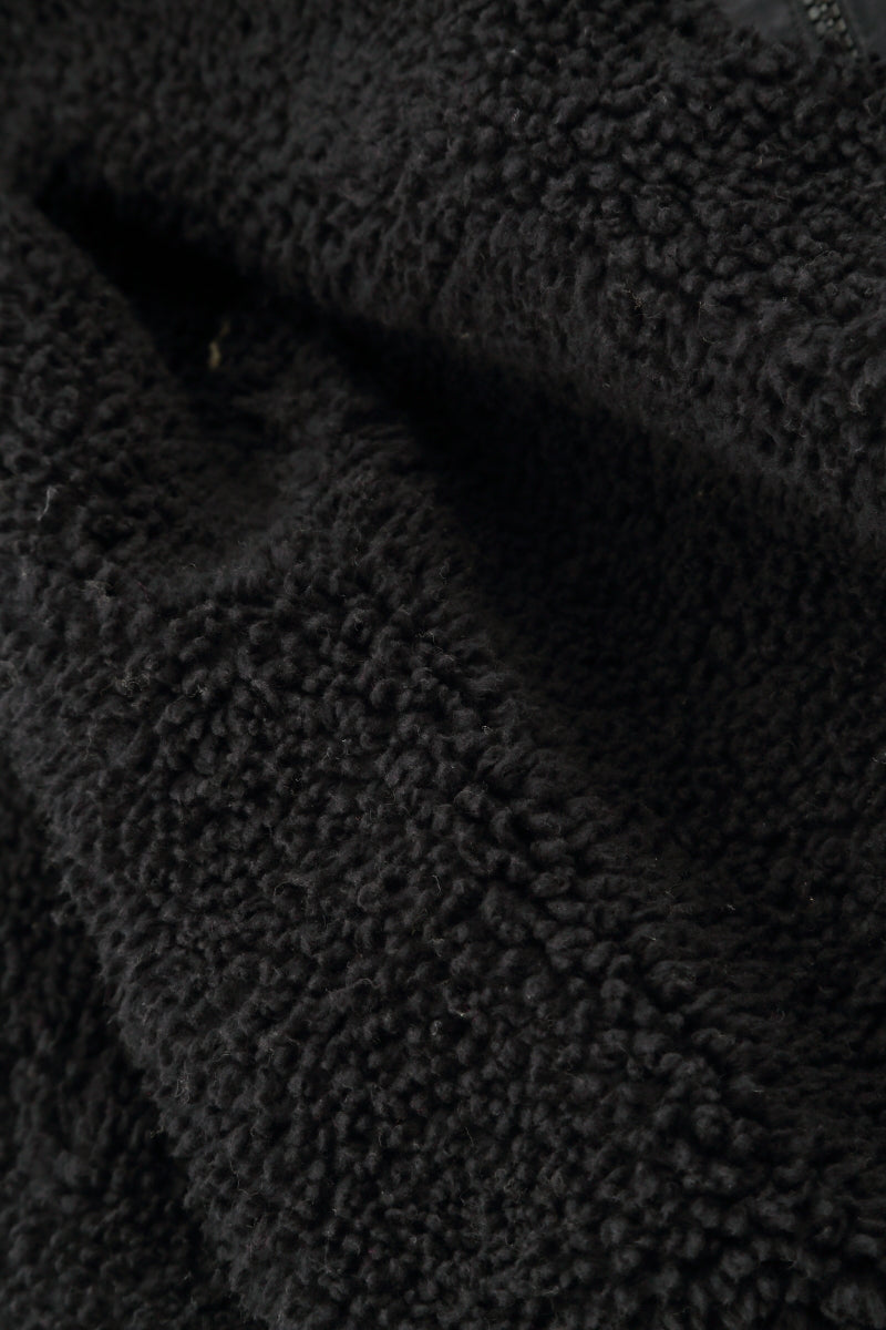 Soft Black Teddy Cotton Bag 4