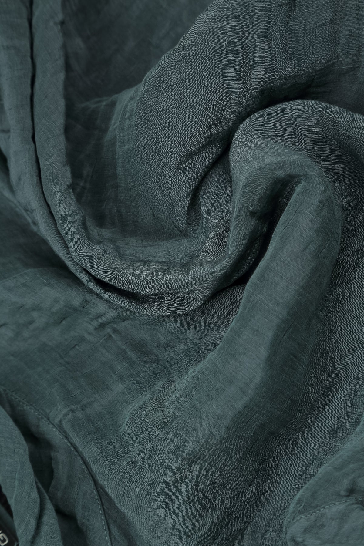 Soft Cowl Neck Slate Textured Silk Blouse 5