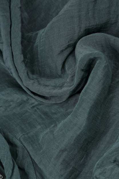 Soft Cowl Neck Slate Textured Silk Blouse 5