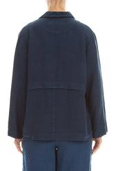 Softly Structured Navy Linen Jacket 2