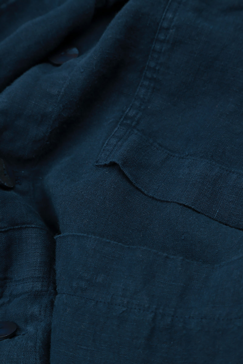 Softly Structured Navy Linen Jacket 5