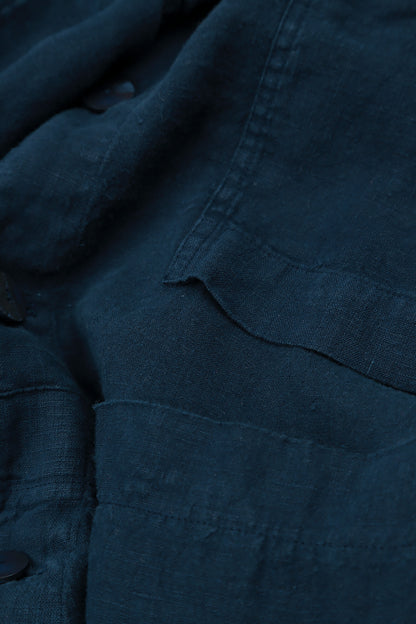 Softly Structured Navy Linen Jacket 5
