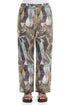 Straight Art Mosaic Linen Trousers 1