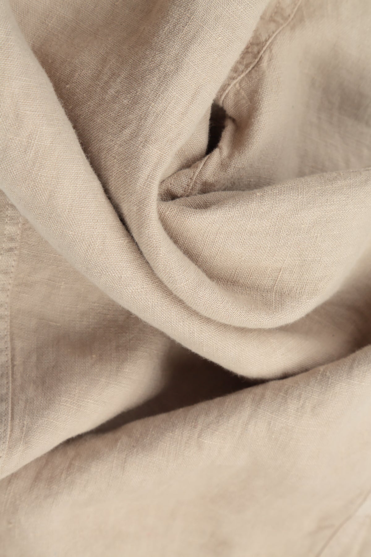 Straight Beige Linen Trousers 5