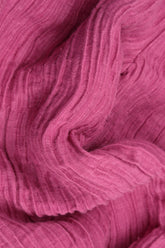 Straight Crinkled Fuchsia Silk Linen Trousers 5