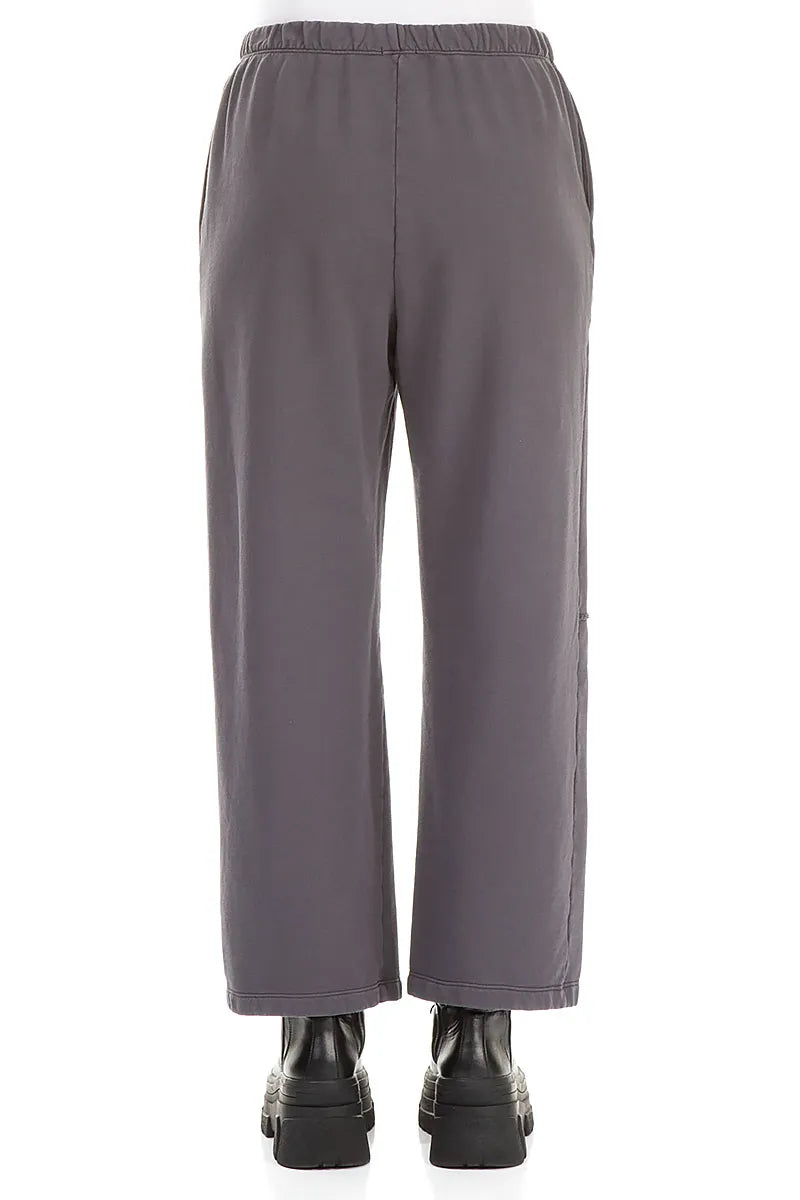 Straight Graphite Cotton Trousers 2