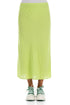 Straight Lime Linen Skirt 1