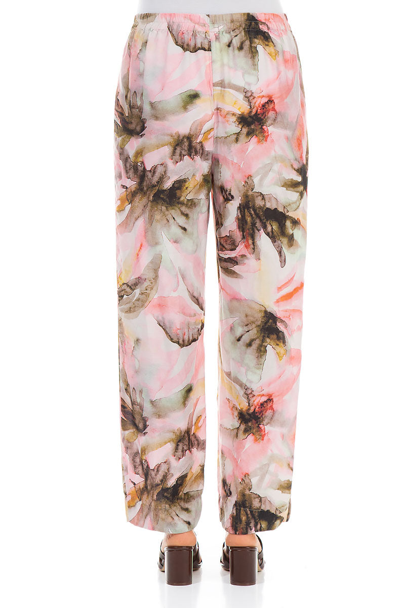 Straight Oasis Silk Bamboo Trousers 2