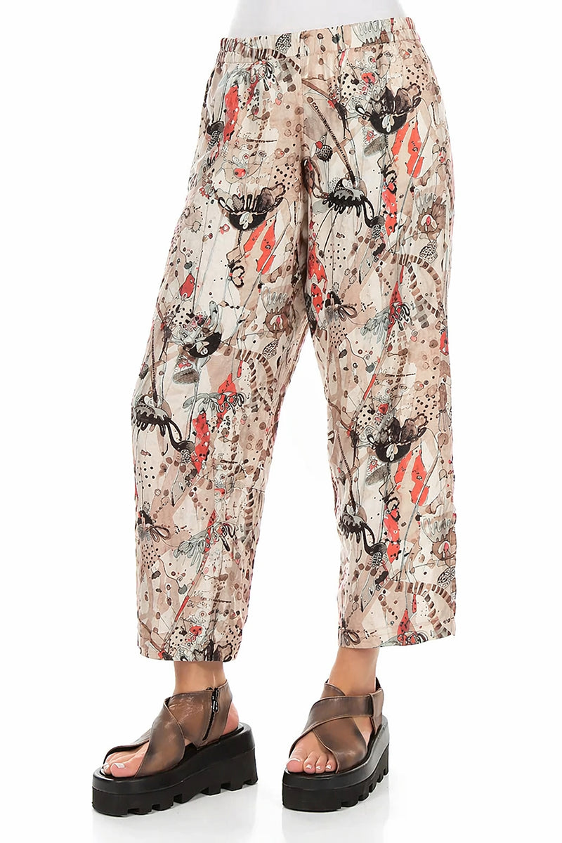 Straight Savannah Linen Trousers 3